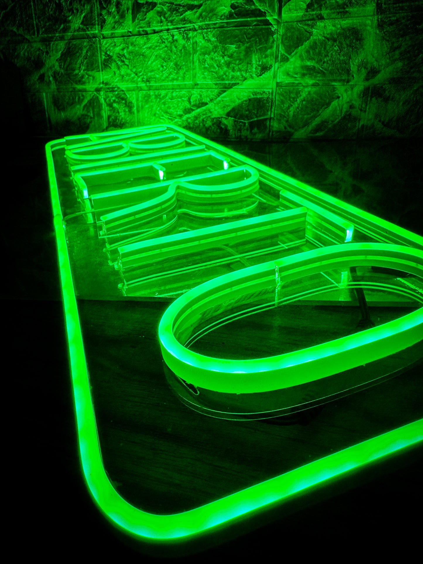 Letrero Neon Abierto 60 Cm