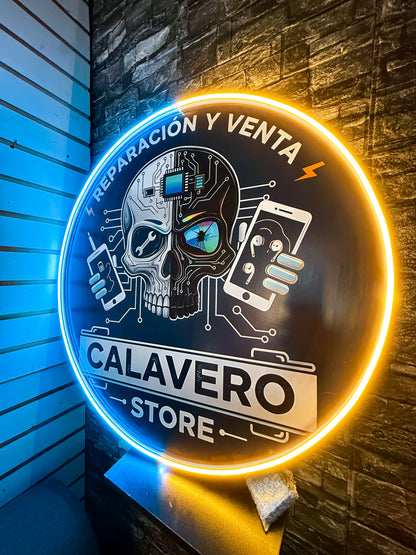 Logo Personalizado Neon - Tu Logo Impreso Con Neon 80 cm