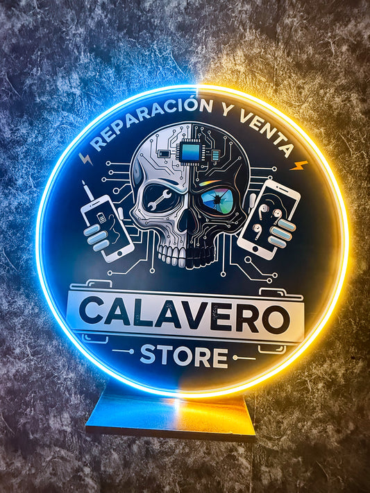 Logo Personalizado Neon - Tu Logo Impreso Con Neon 80 cm