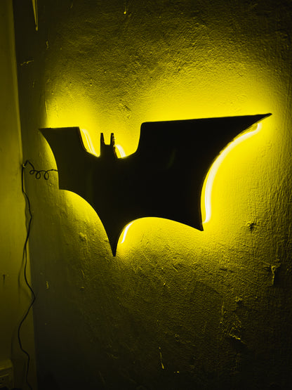 Letrero Neon Batt / Man Luminoso Neon Con Resina