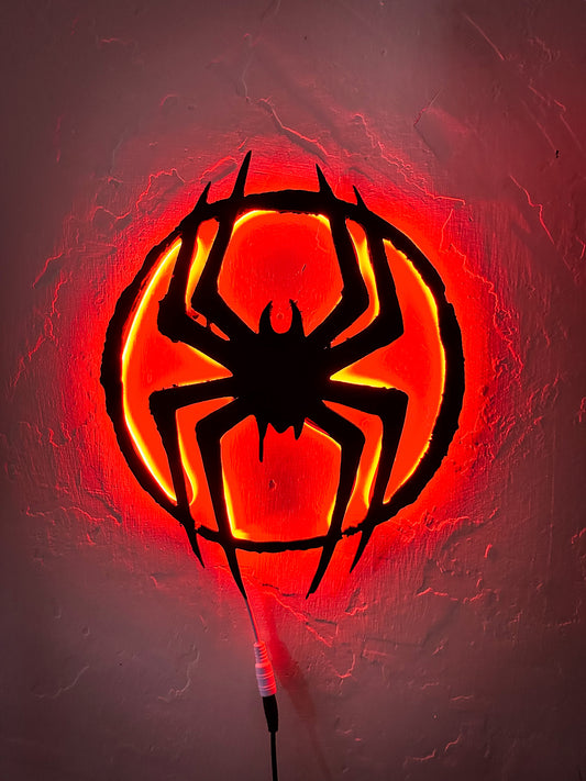 Letrero Decorativo Spiderman - Neon Led Miles Morales
