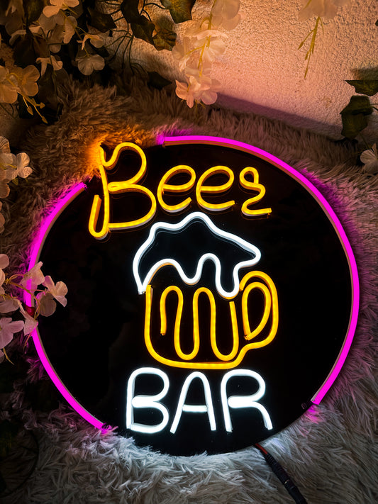 Letrero Neon (beer Bar) Cerveza Bar