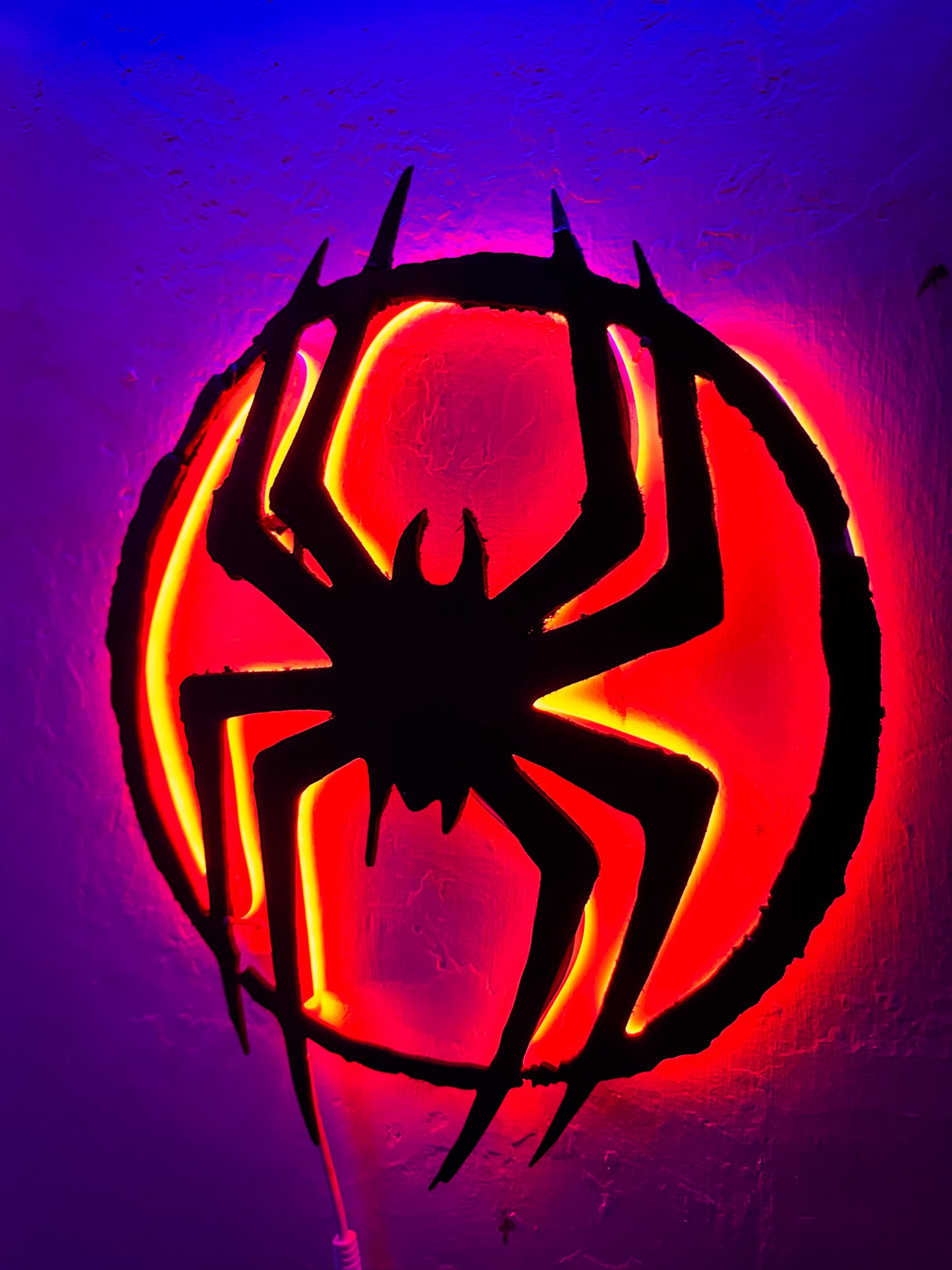Letrero Decorativo Spiderman - Neon Led Miles Morales