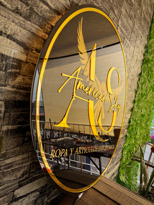 Logo Personalizado Acrilico 80 cm
