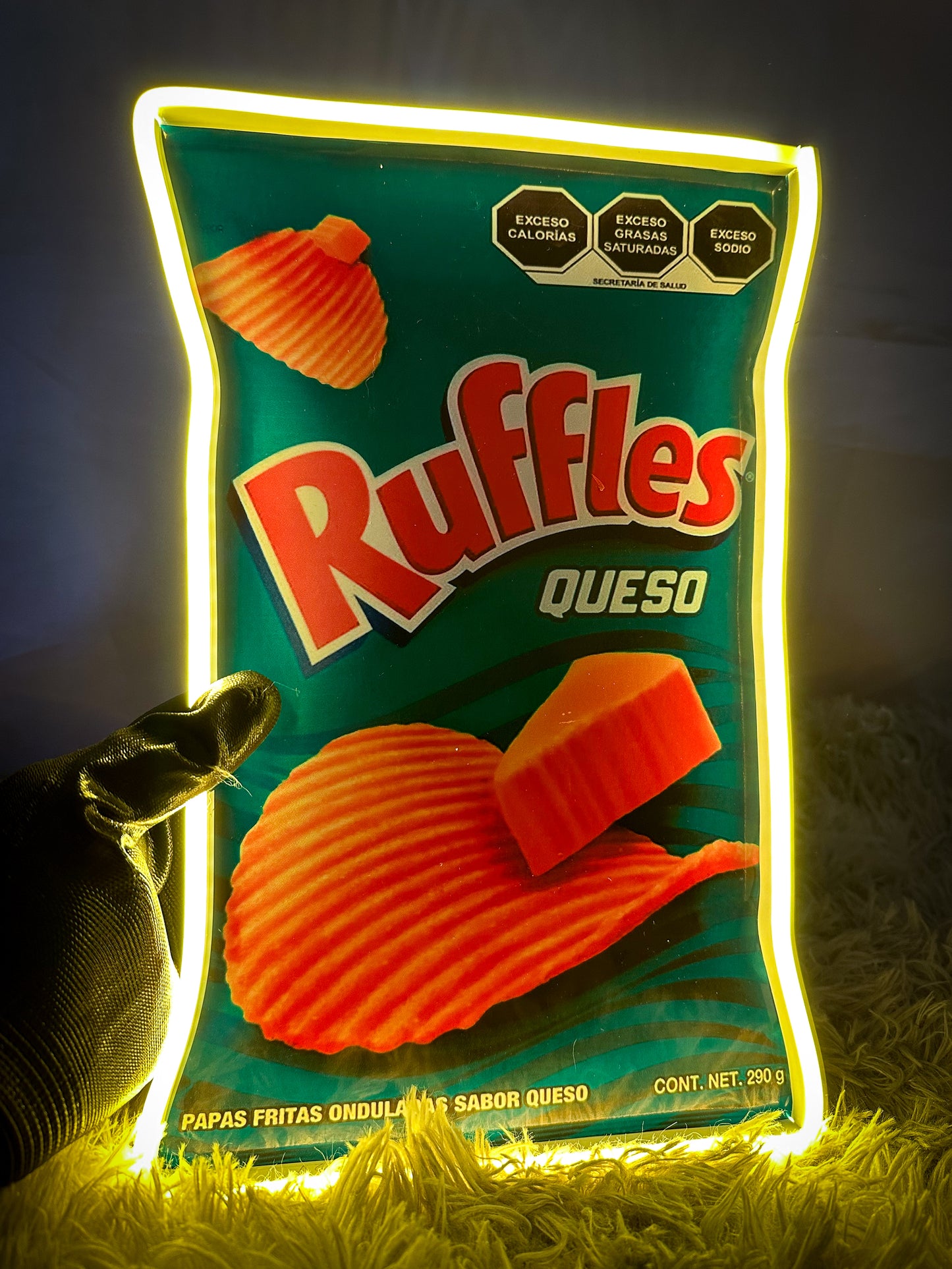 Letrero Neon Ruffles (snacks Neonled)