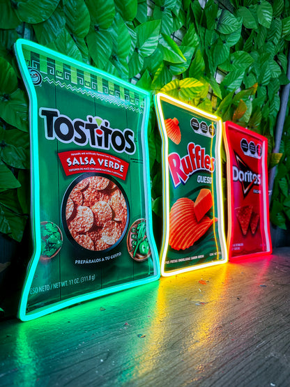 Pack Letreros Neon De Snacks Elegibles