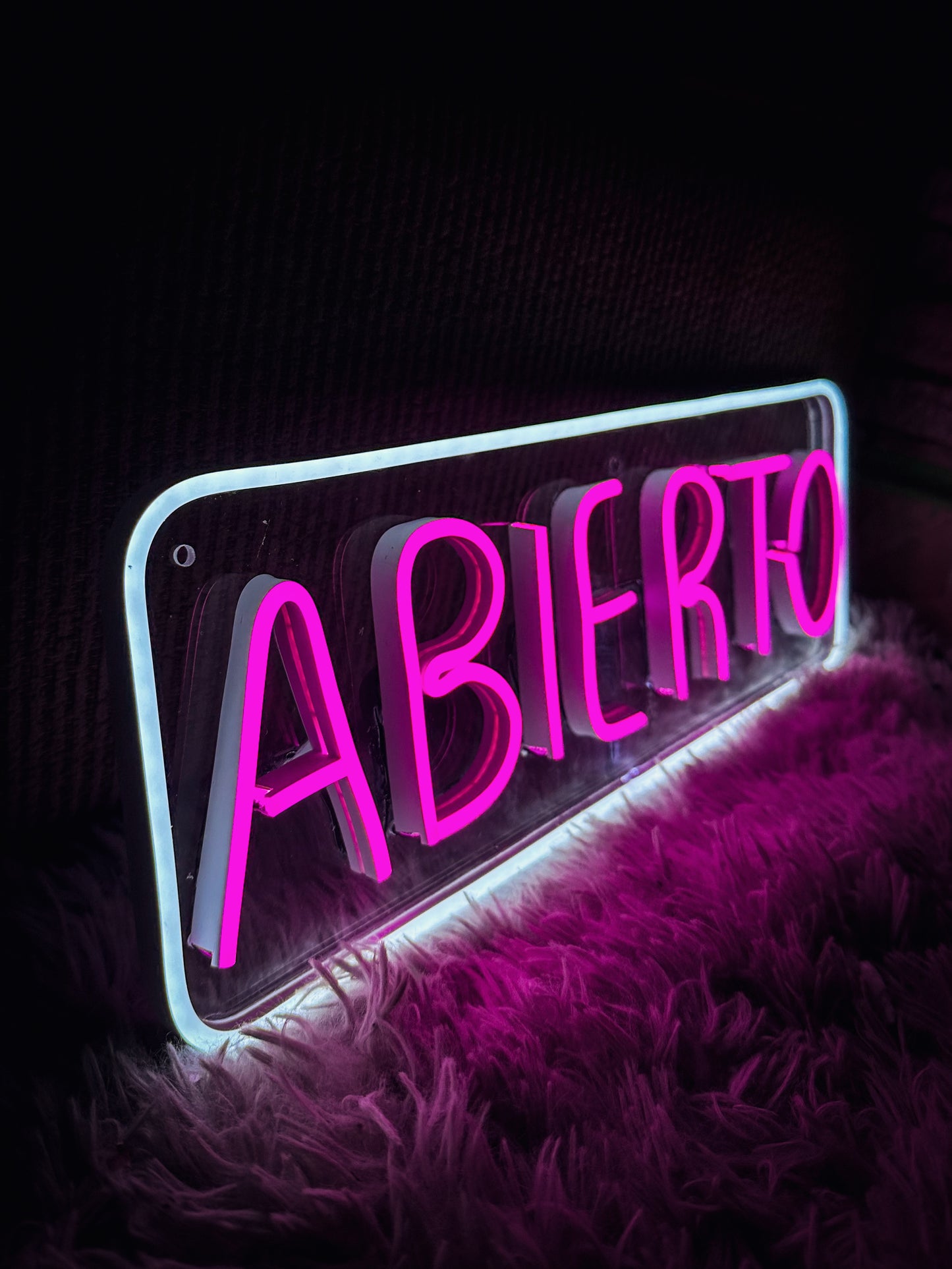 Letrero Neon Luminoso ( Abierto )