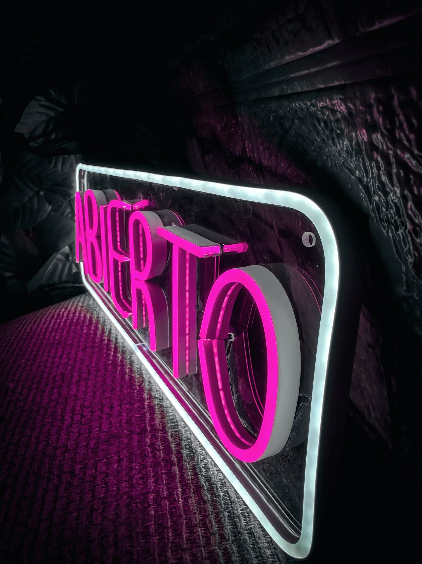 Letrero Neon Luminoso ( Abierto )