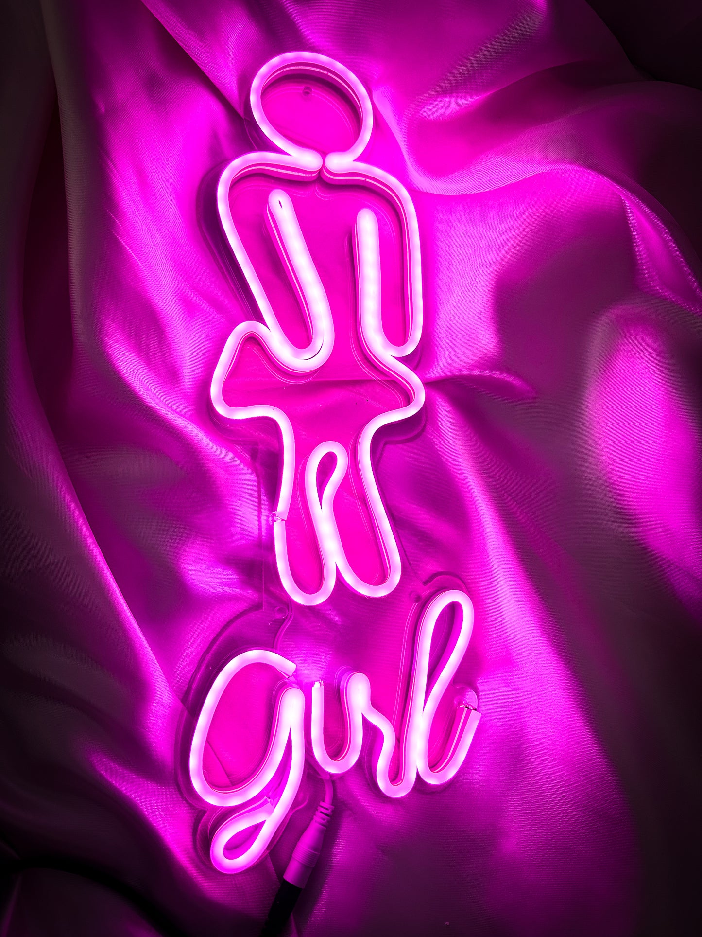 Letrero Neon Baño Girl (wc Mujer)