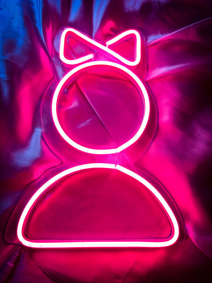 Letreros Neon Para Baños (Pack Hombre & Mujer)