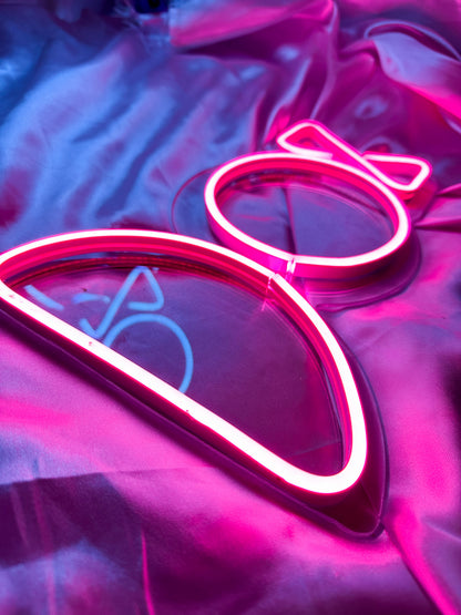 Letreros Neon Para Baños (Pack Hombre & Mujer)