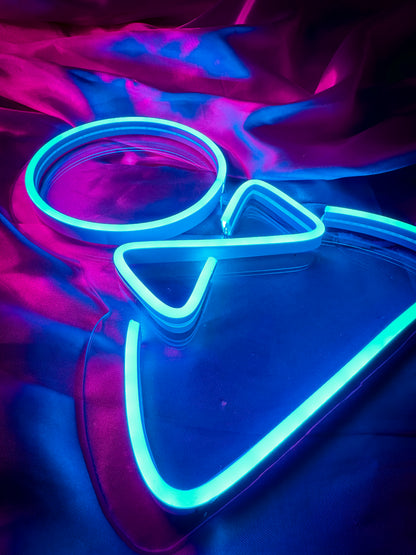 Letreros Neon Para Baños (Pack Hombre & Mujer)