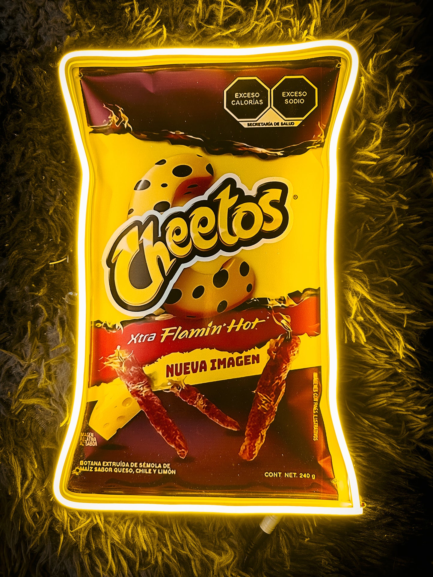 Letrero Neon Cheetos - Letreros de Snacks