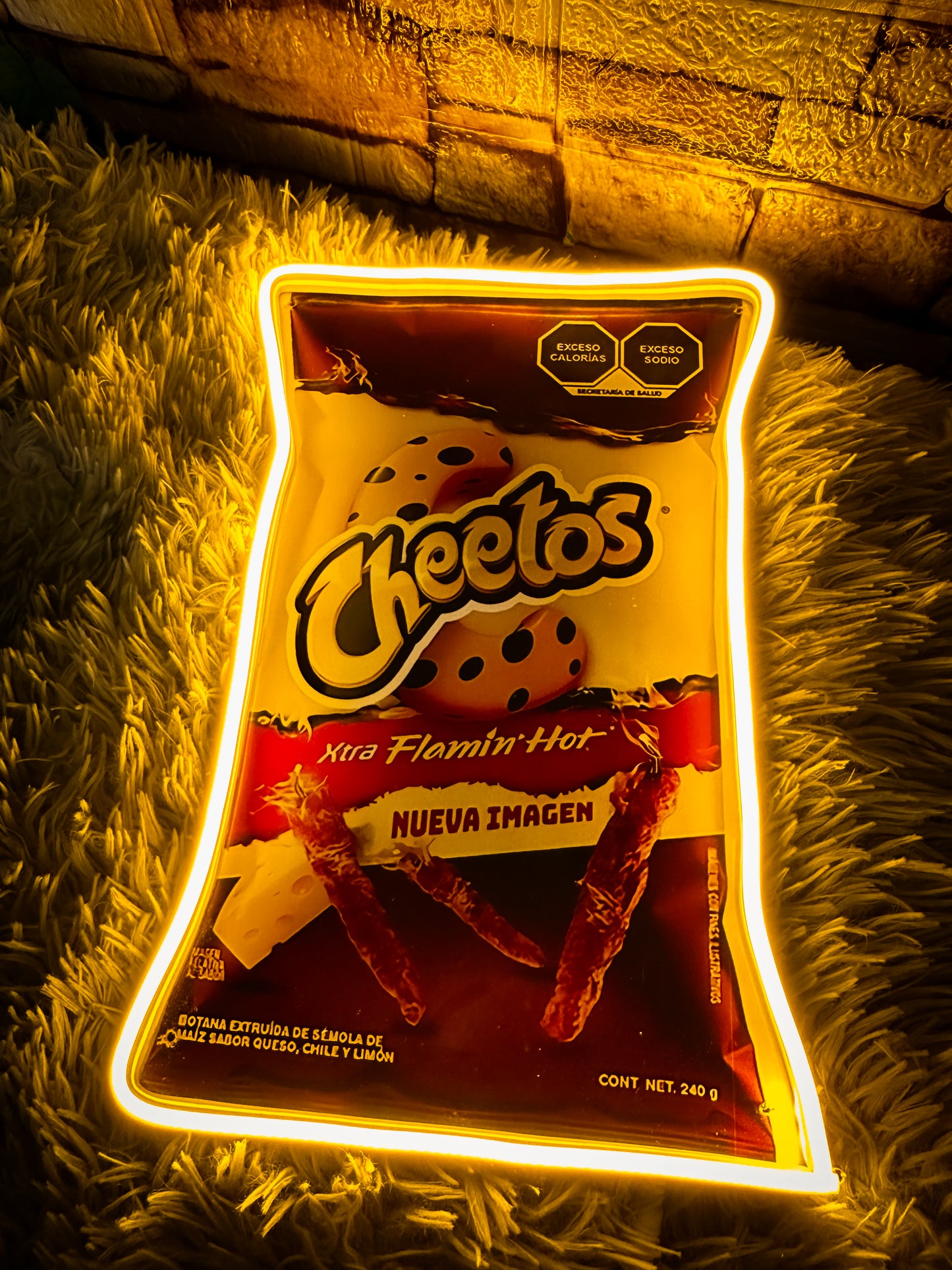 Letrero Neon Cheetos - Letreros de Snacks