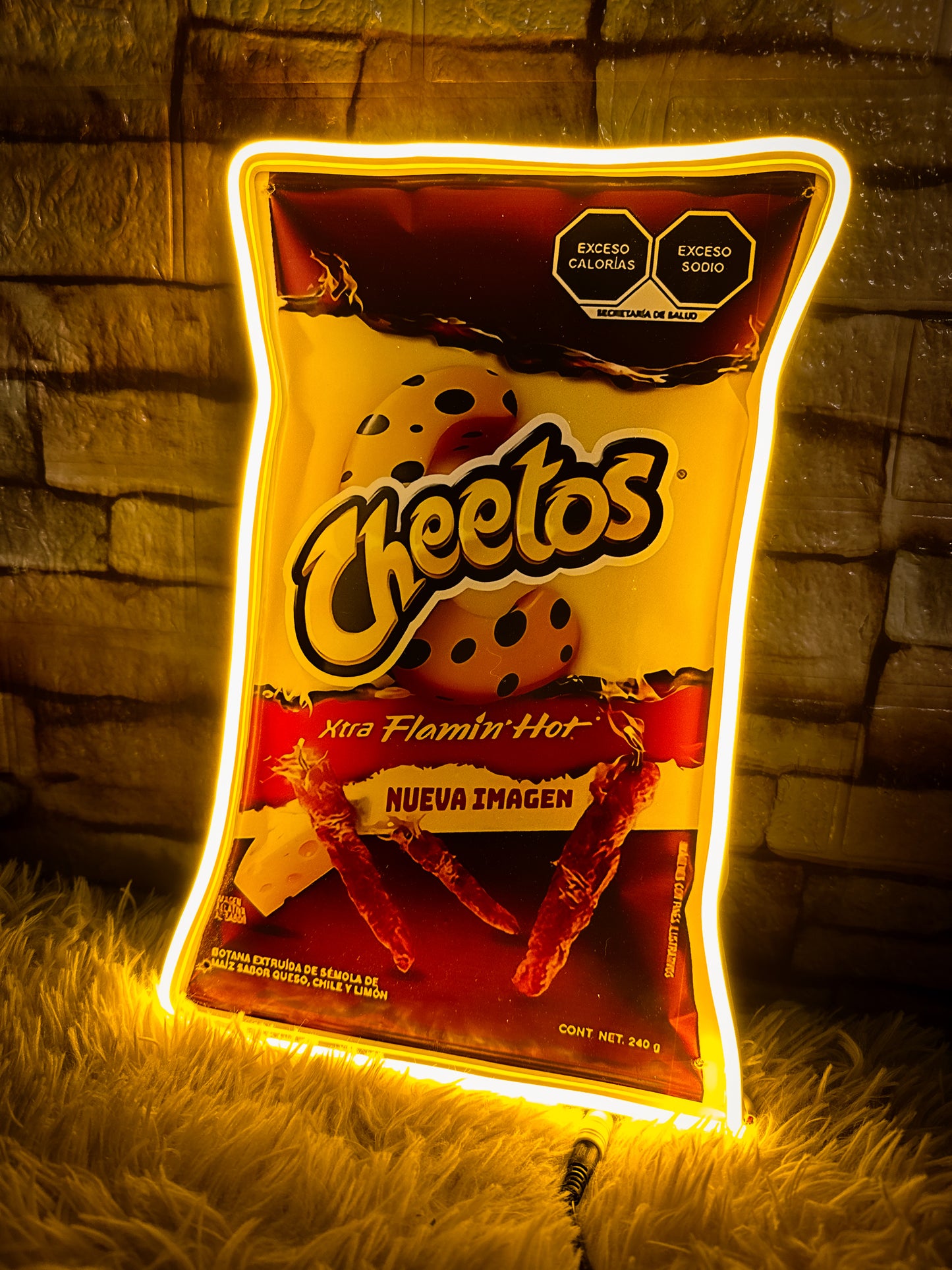 Letrero Neon Cheetos - Letreros de Snacks