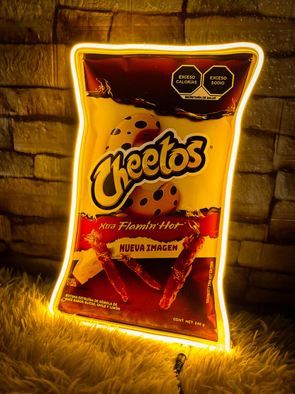 Letrero Neon Cheetos - Letreros de Snacks