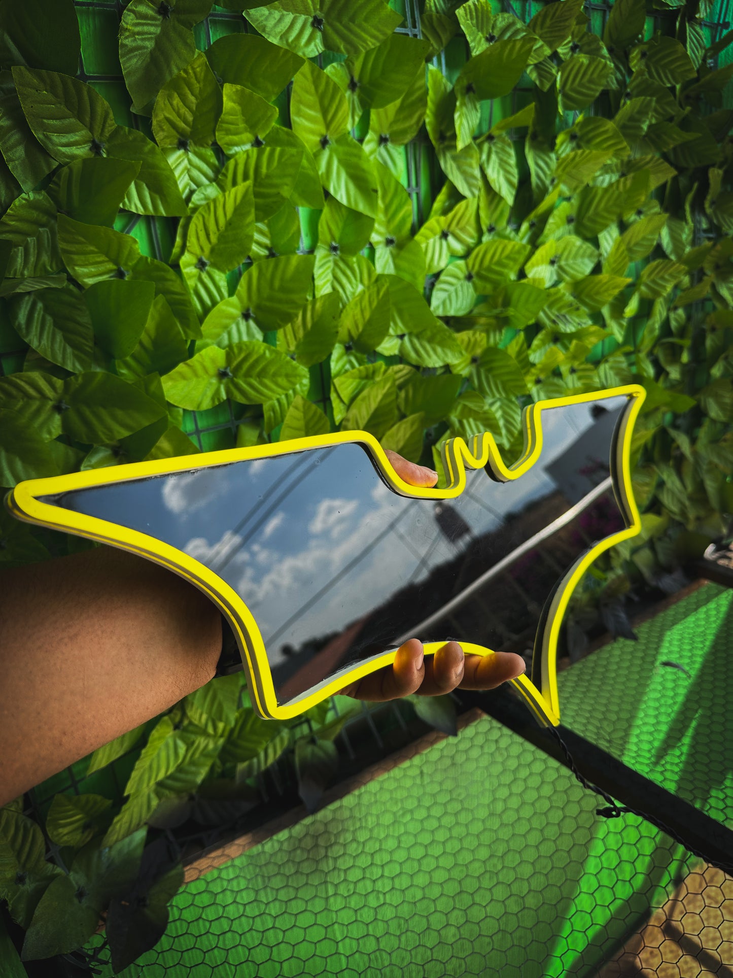 Letrero Neon Led Batman Efecto Espejo Neon