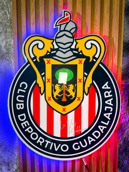 Letrero Chivas De Guadalajara - Letreros Luminosos Futbol