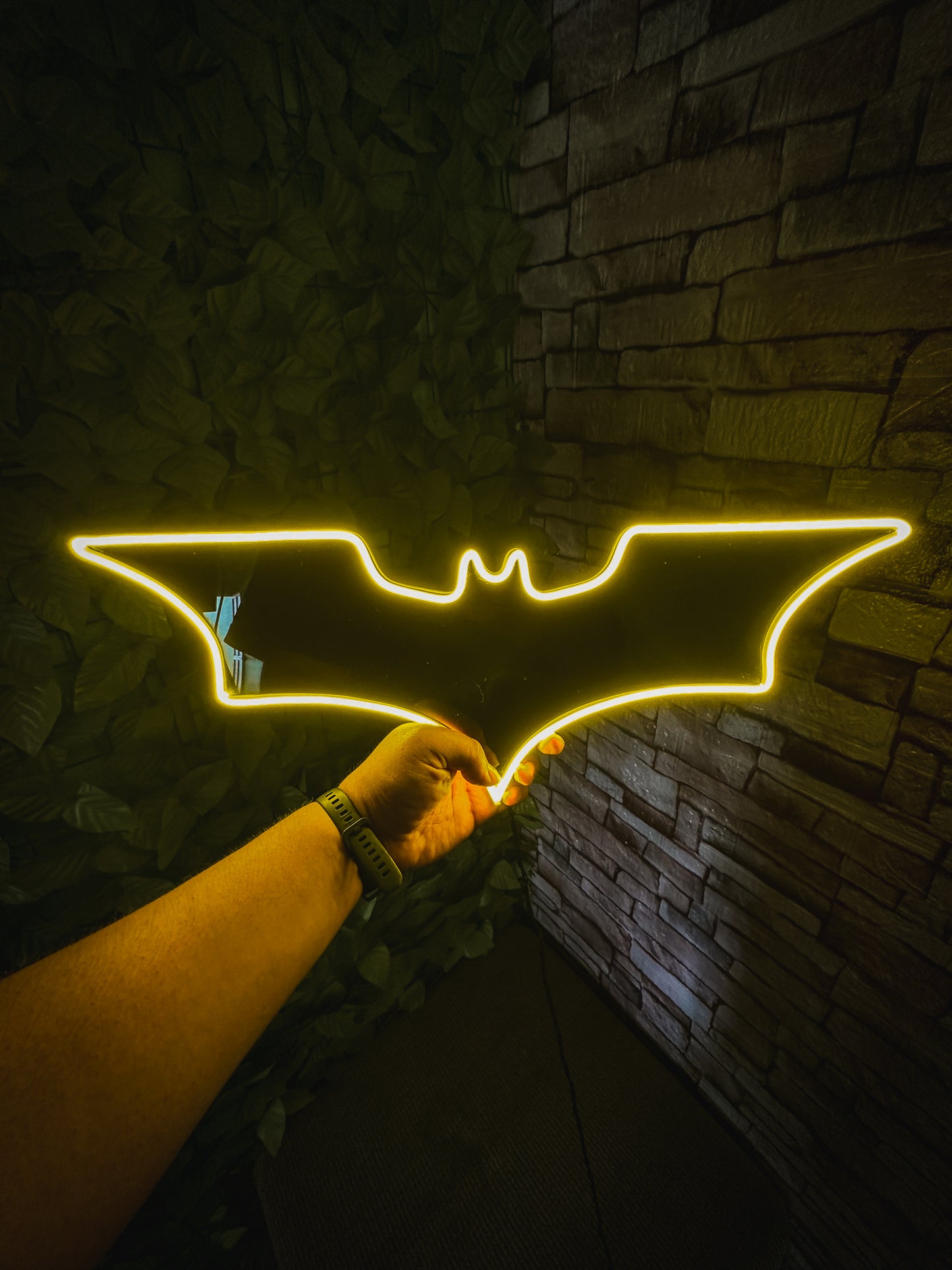 Letrero Neon Led Batman Efecto Espejo Neon