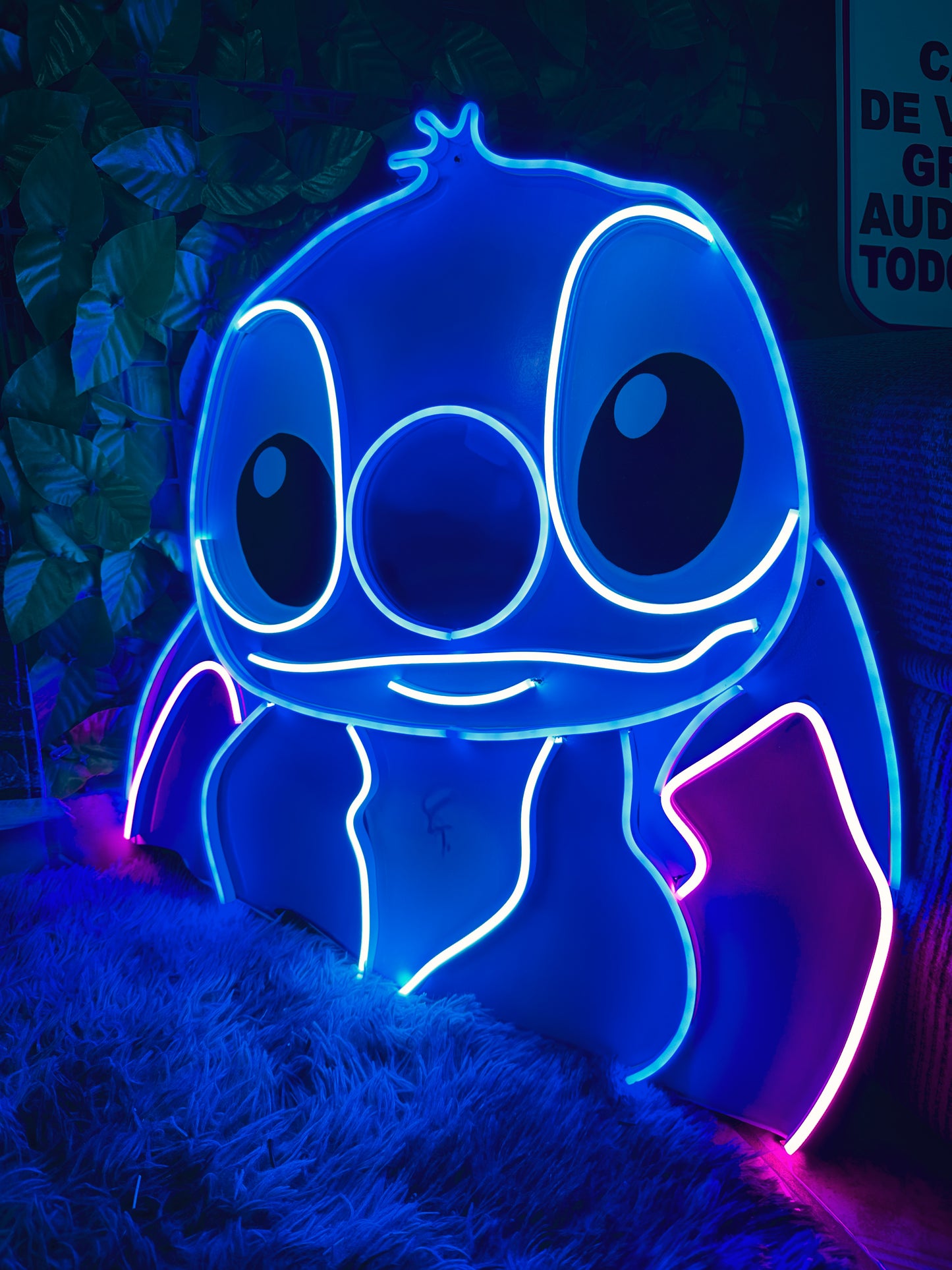 Letrero Neon Stitch (Lilo & Stitch Neonsign)