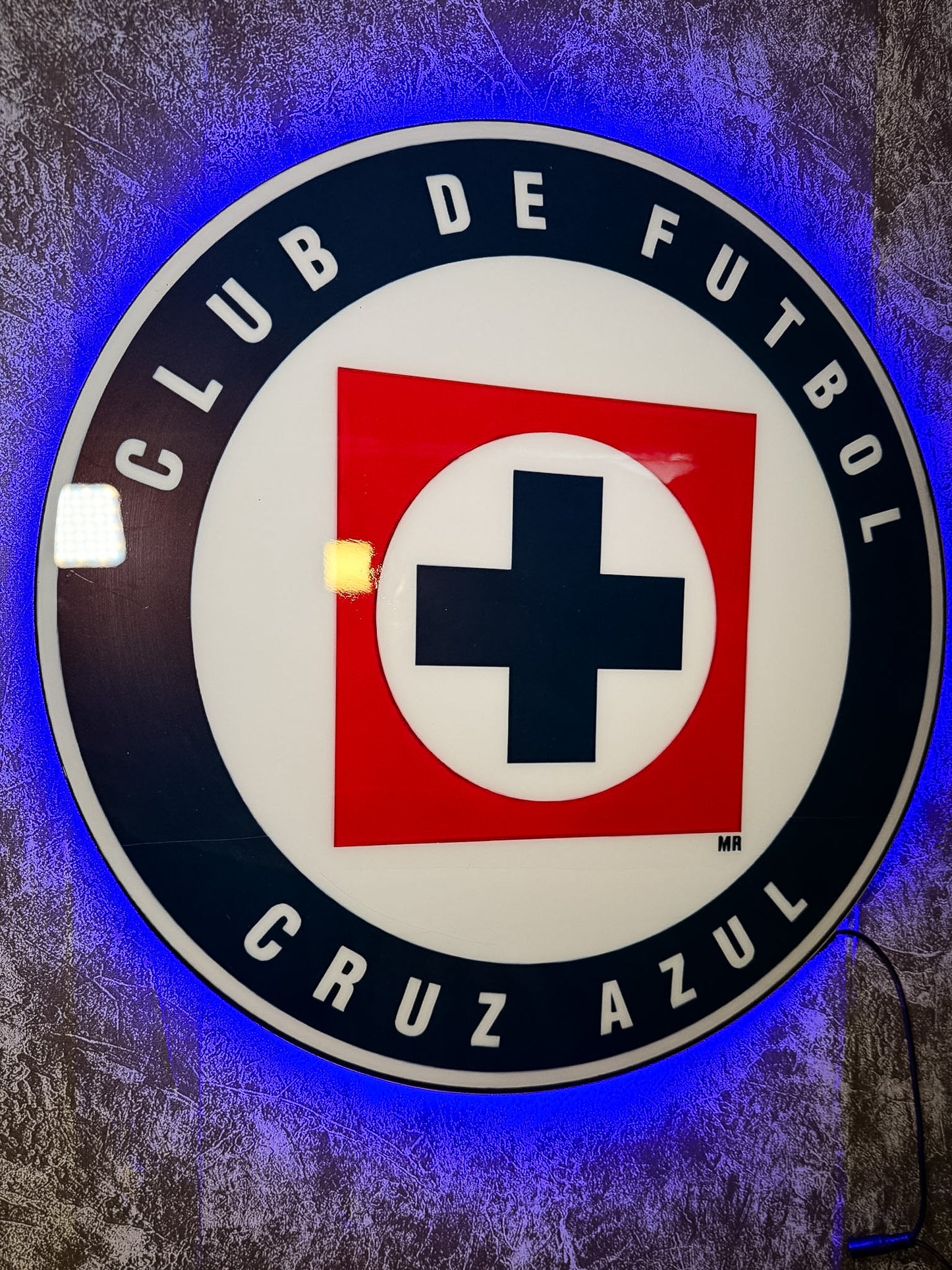 Logo Personalizado Cruz Azul Epoxi Luminoso