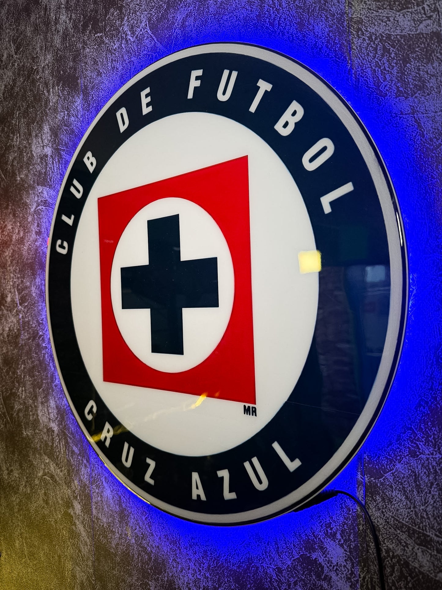 Logo Personalizado Cruz Azul Epoxi Luminoso