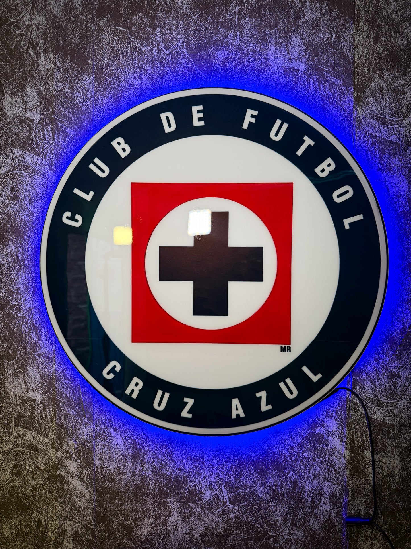 Logo Personalizado Futbol De Resina Epoxi Luminoso