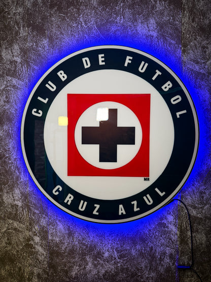 Logo Personalizado Futbol De Resina Epoxi Luminoso
