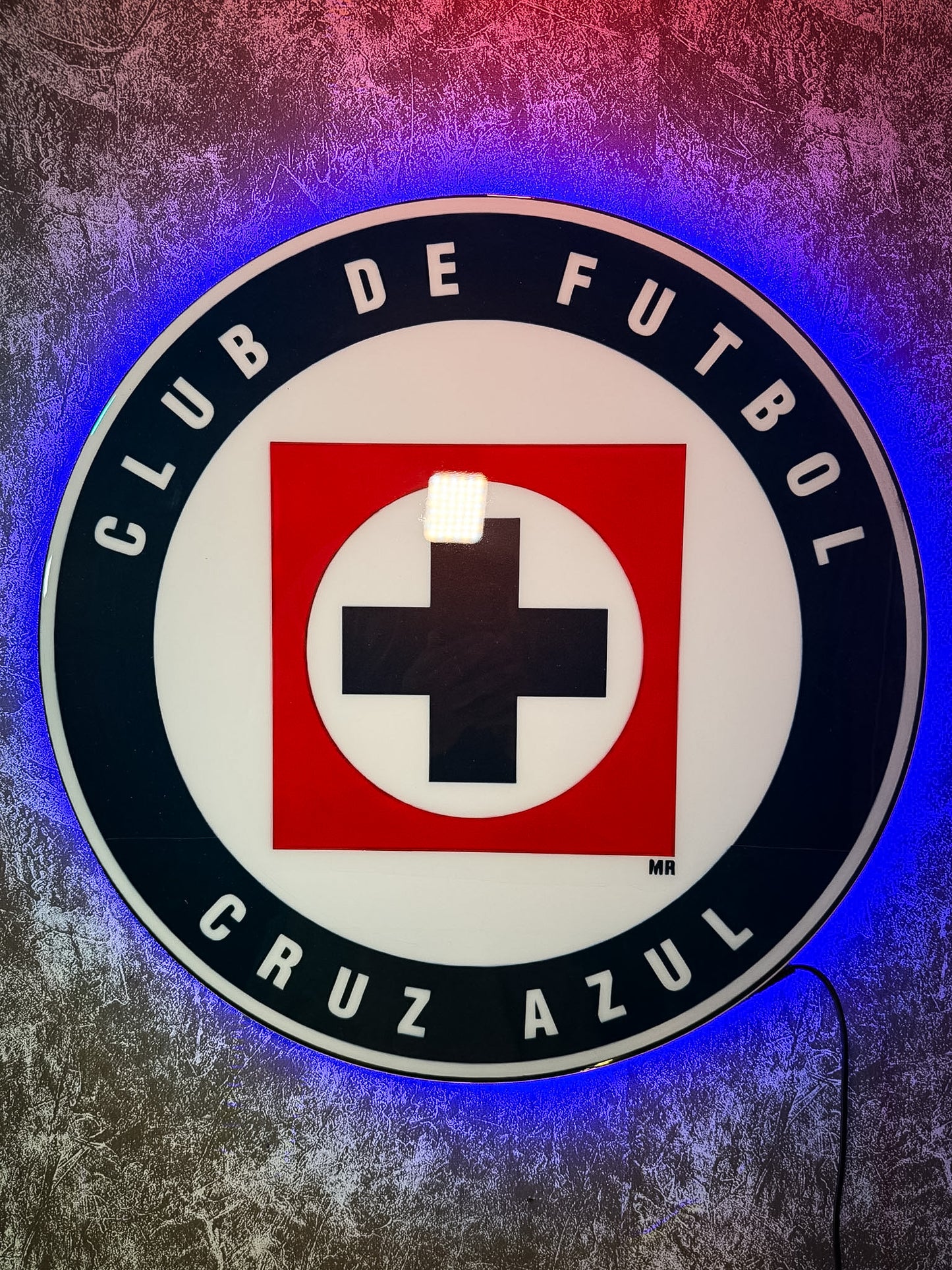 Logo Personalizado Cruz Azul Epoxi Luminoso