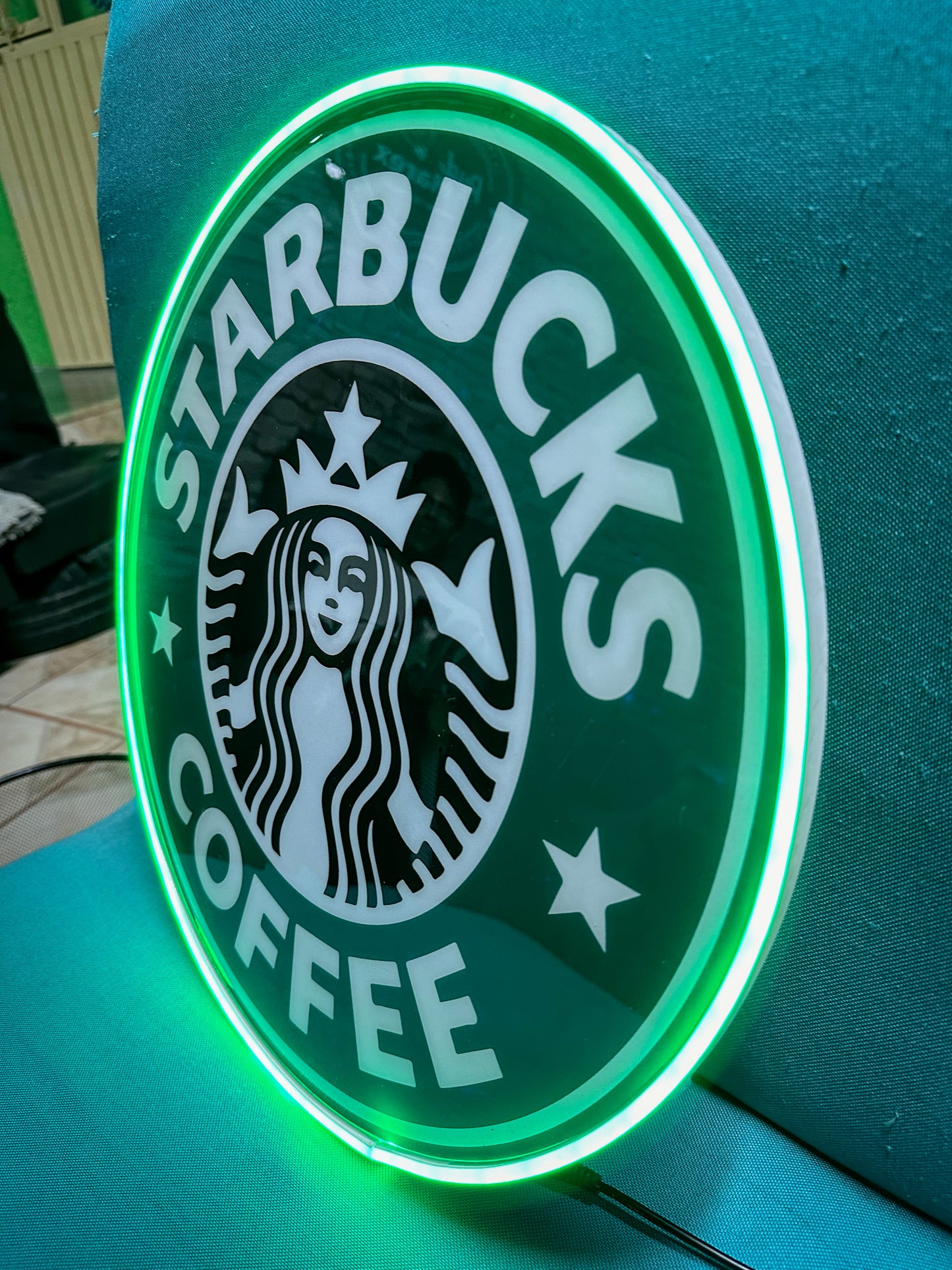 Letrero Neon Starbucks Luminoso