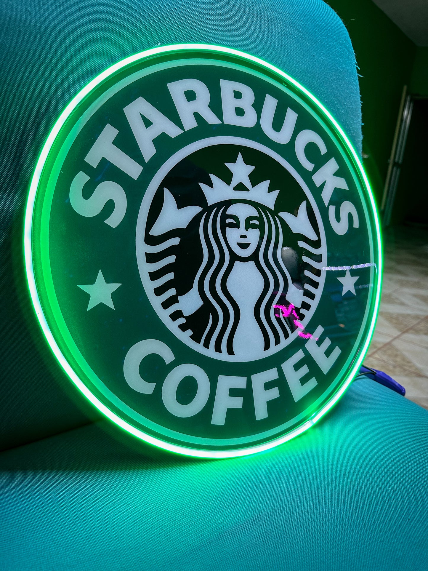 Letrero Neon Starbucks Luminoso