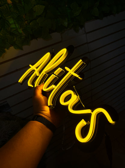 Letrero Alitas Neon