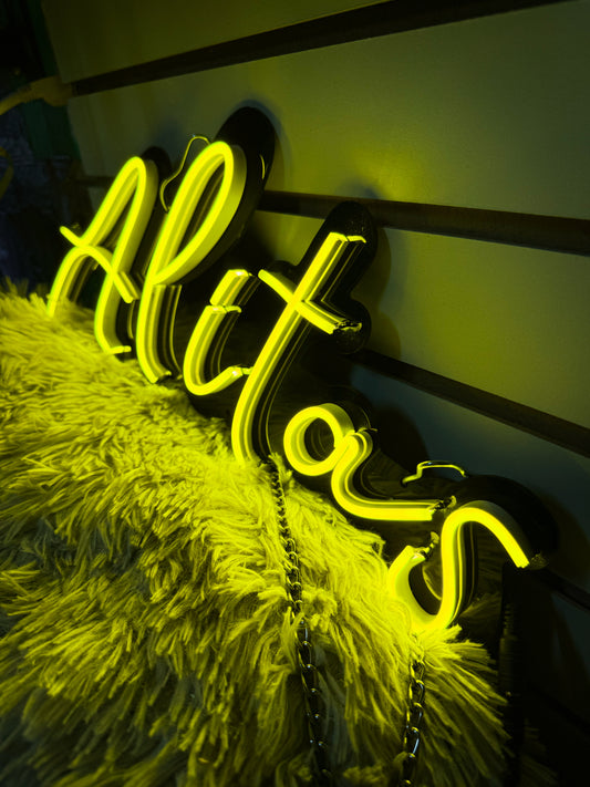 Letrero Alitas Neon