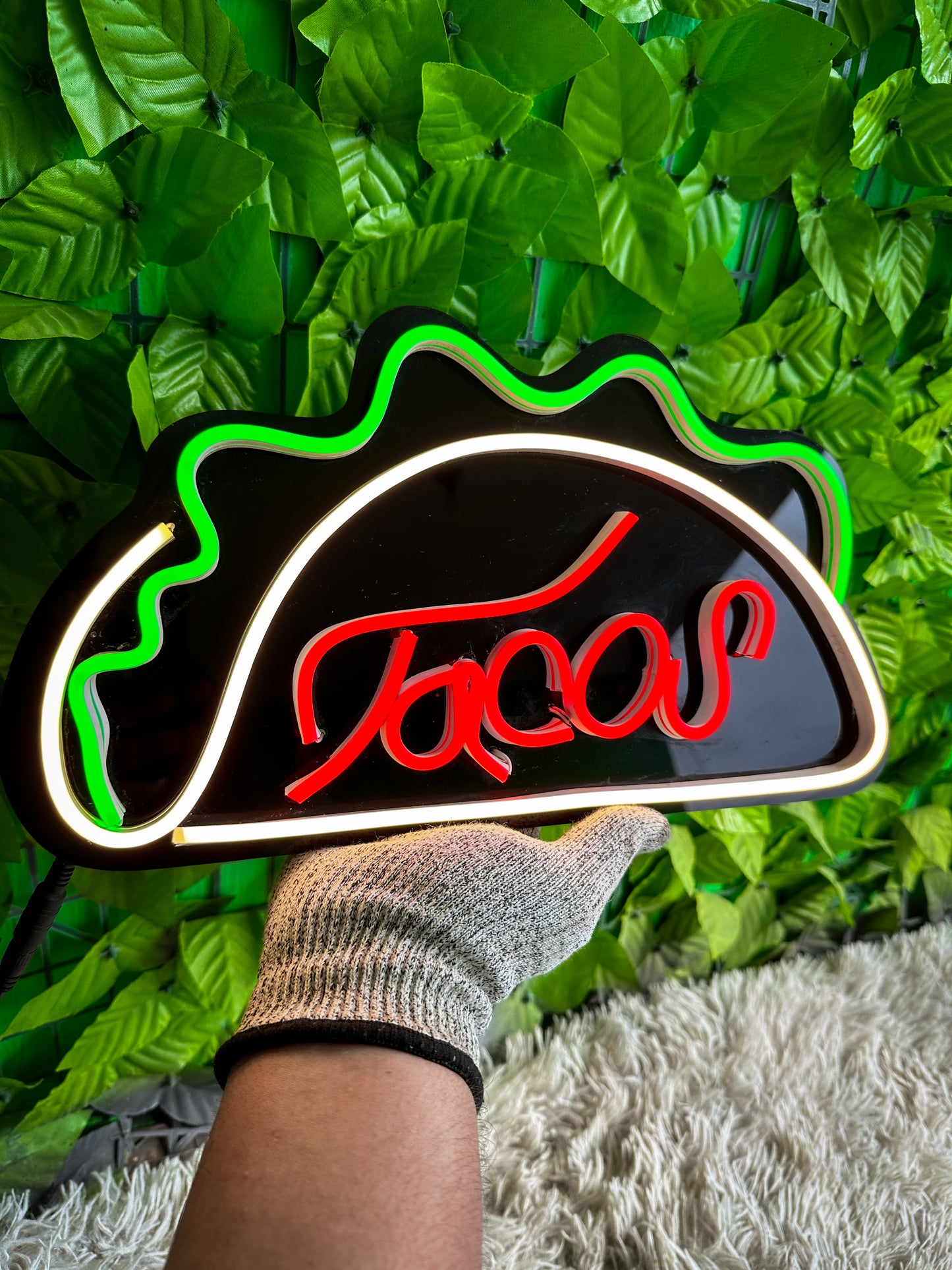 Taco Neon Flex - Letrero Luminoso para TAQUERIAS