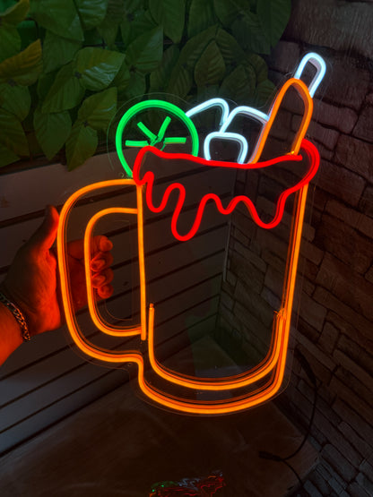 Letrero Neon Michelada ( Beer Neonflex )