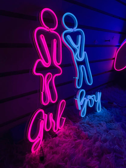 Letreros Neon Baño (wc Hombre / Mujer Pack)