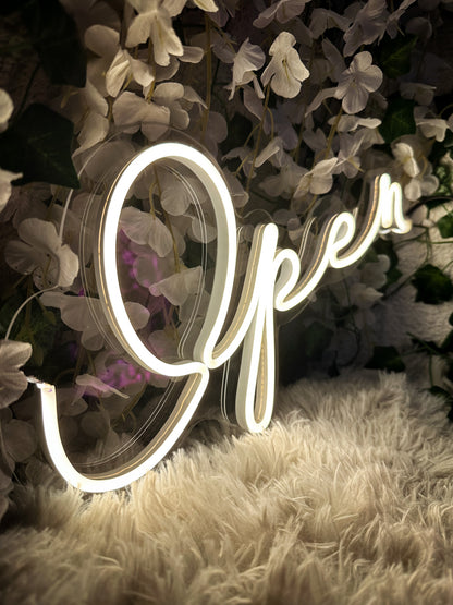 Letrero Open Neon - Abierto Neonled