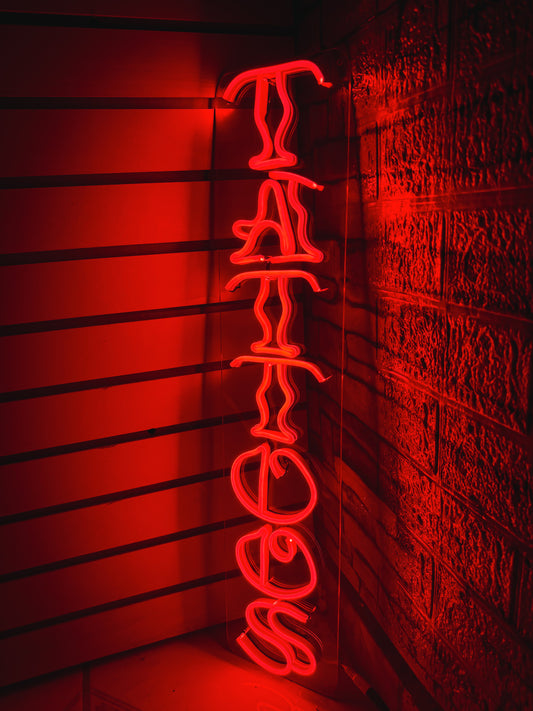 Letrero Tattoo Neon ( Colores Varios )