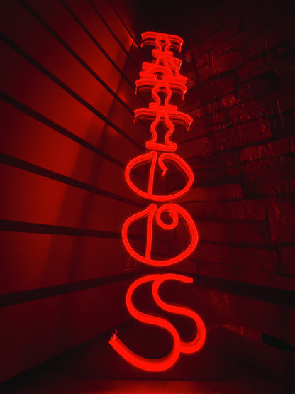 Letrero Tattoo Neon ( Colores Varios )