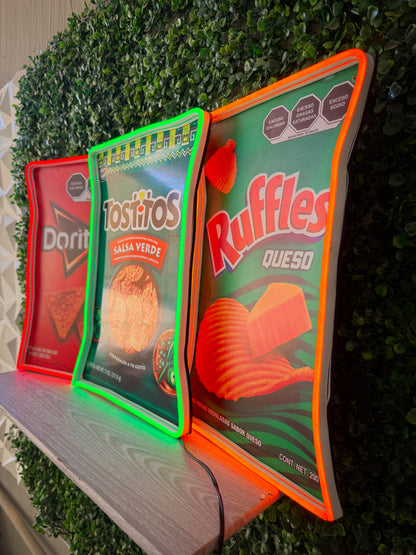 Pack Letreros Neon De Snacks Elegibles