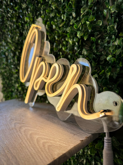 Letrero Abierto Open Neon