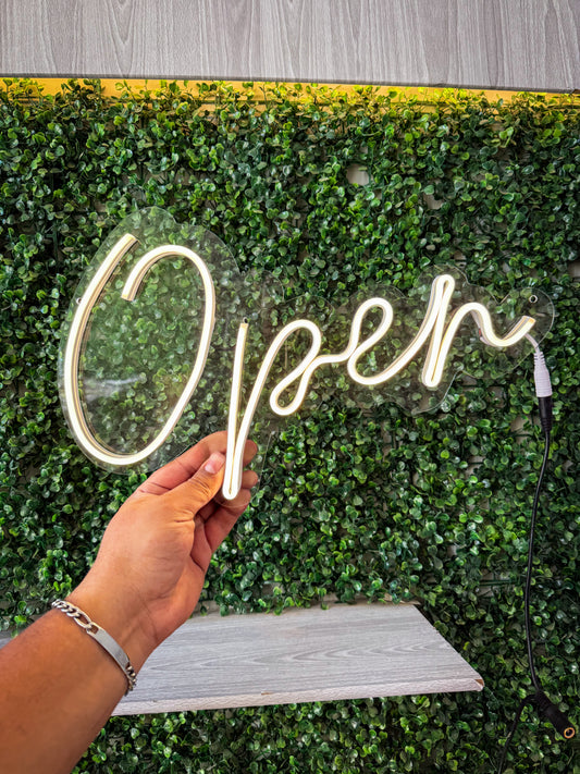 Letrero Abierto Open Neon