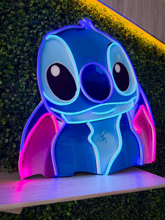 Letrero Neon Stitch (Lilo & Stitch Neonsign)