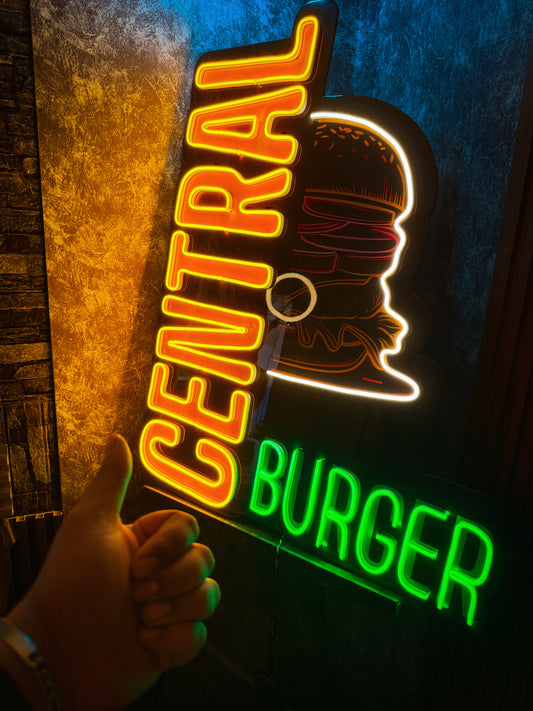 Letrero Personalizado de Resina Epóxica y Neon