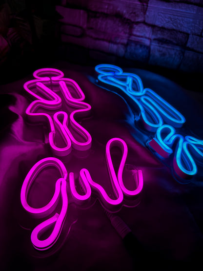 Letreros Neon Baño (wc Hombre / Mujer Pack)