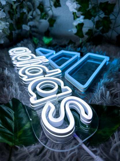 Logo Neon Tenis  Luminoso