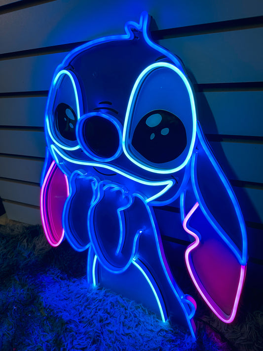 Letrero Neon Stitch Superbonito !