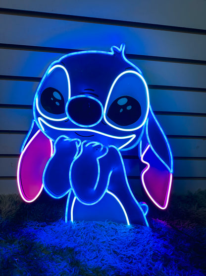 Letrero Neon Stitch (Lilo & Stitch Neonsign)