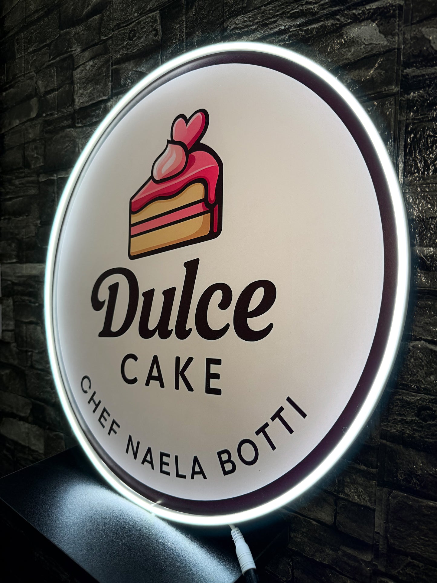 Logo Personalizado Neon - Tu Logo Impreso Con Neon 60 cm