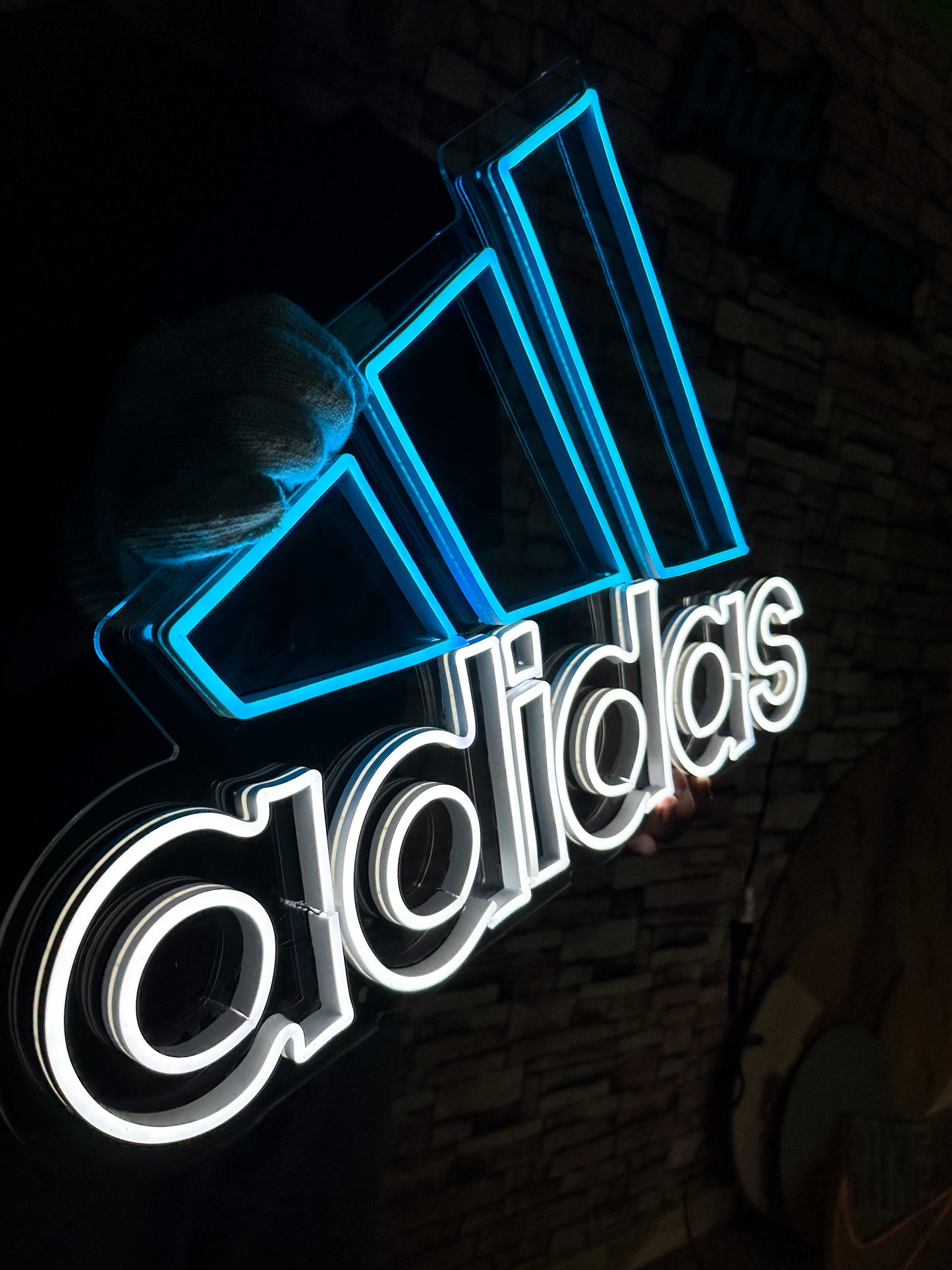 Logo adidas Neon Led ( Letreros Tenis Luminoso Neon )